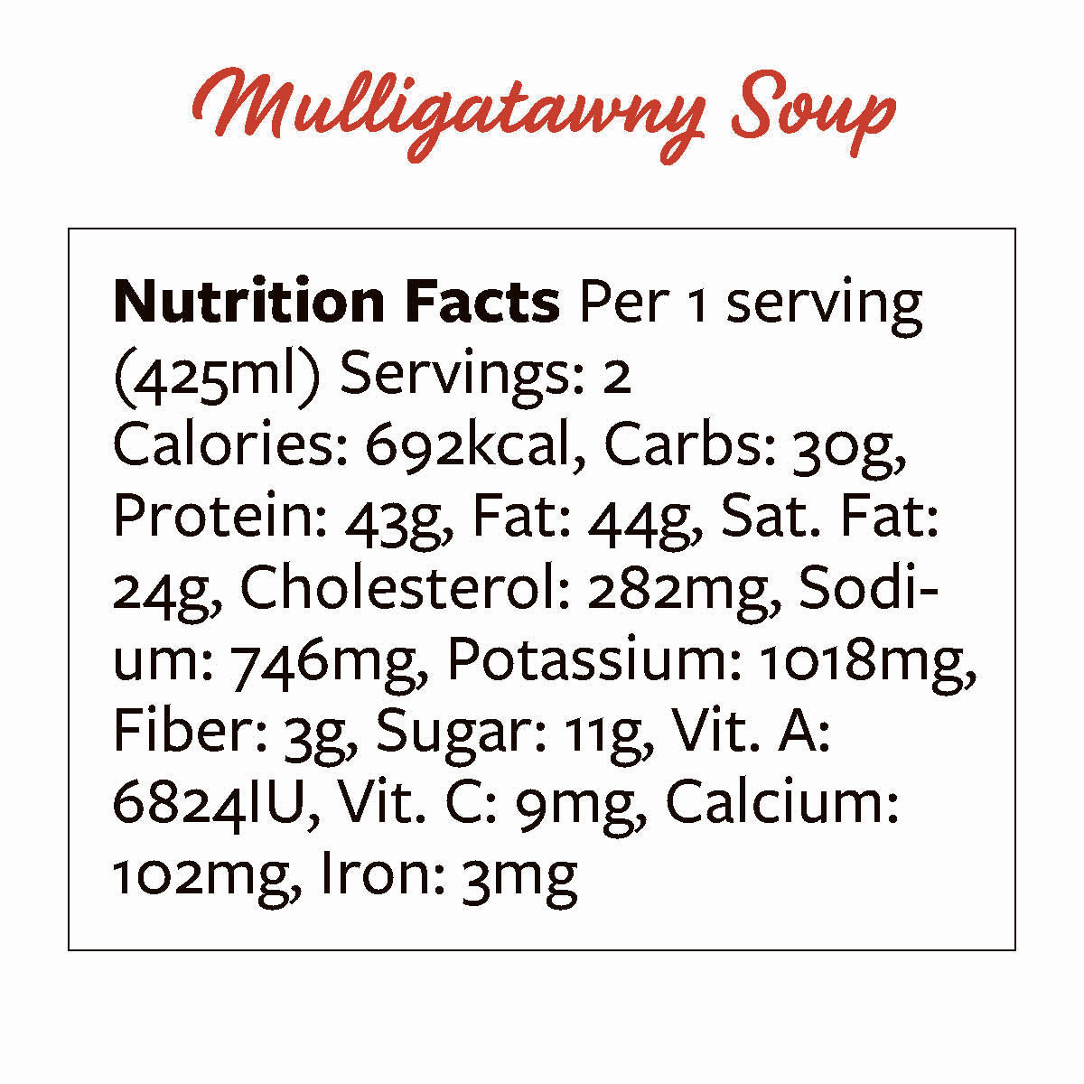 Mulligatawny Soup