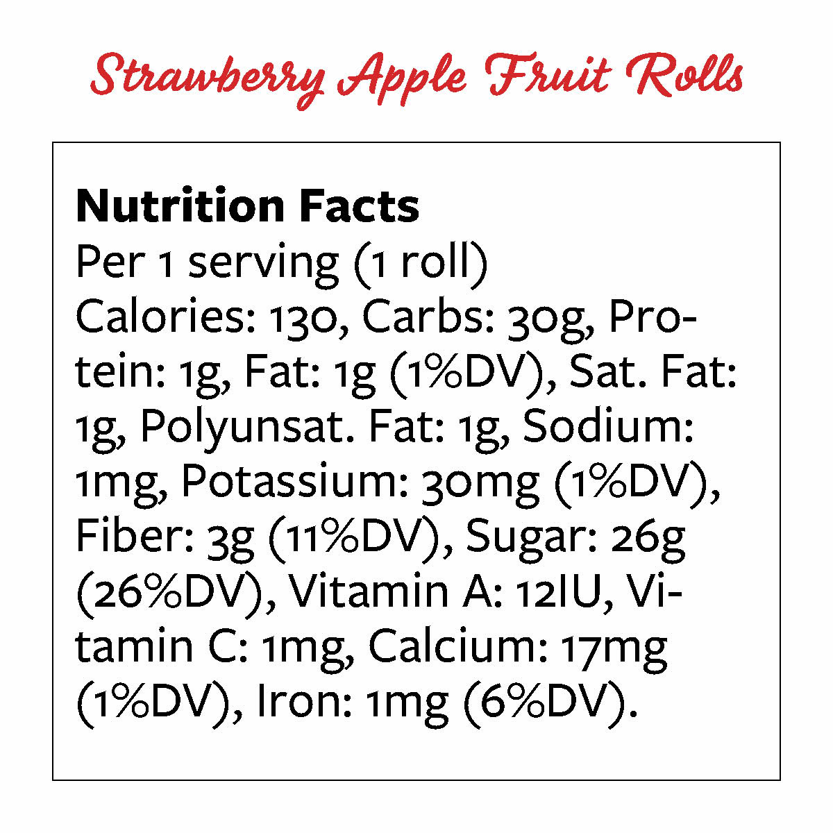 Strawberry Apple Fruit Roll Ups