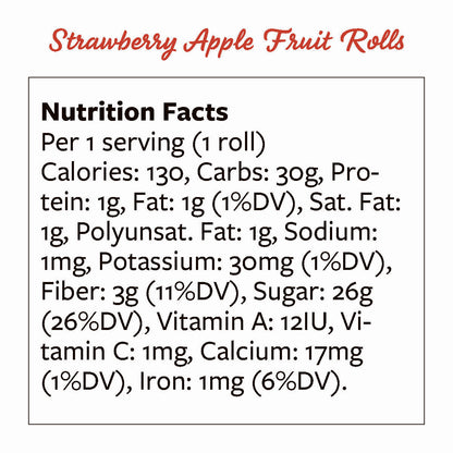 Strawberry Apple Fruit Roll Ups