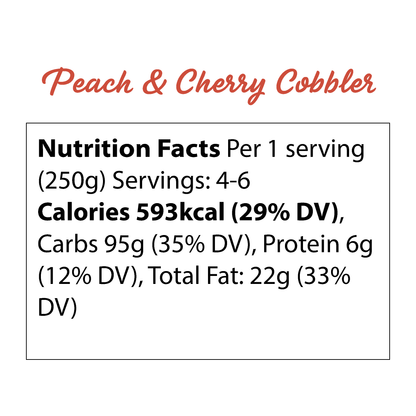 Peach & Cherry Cobbler