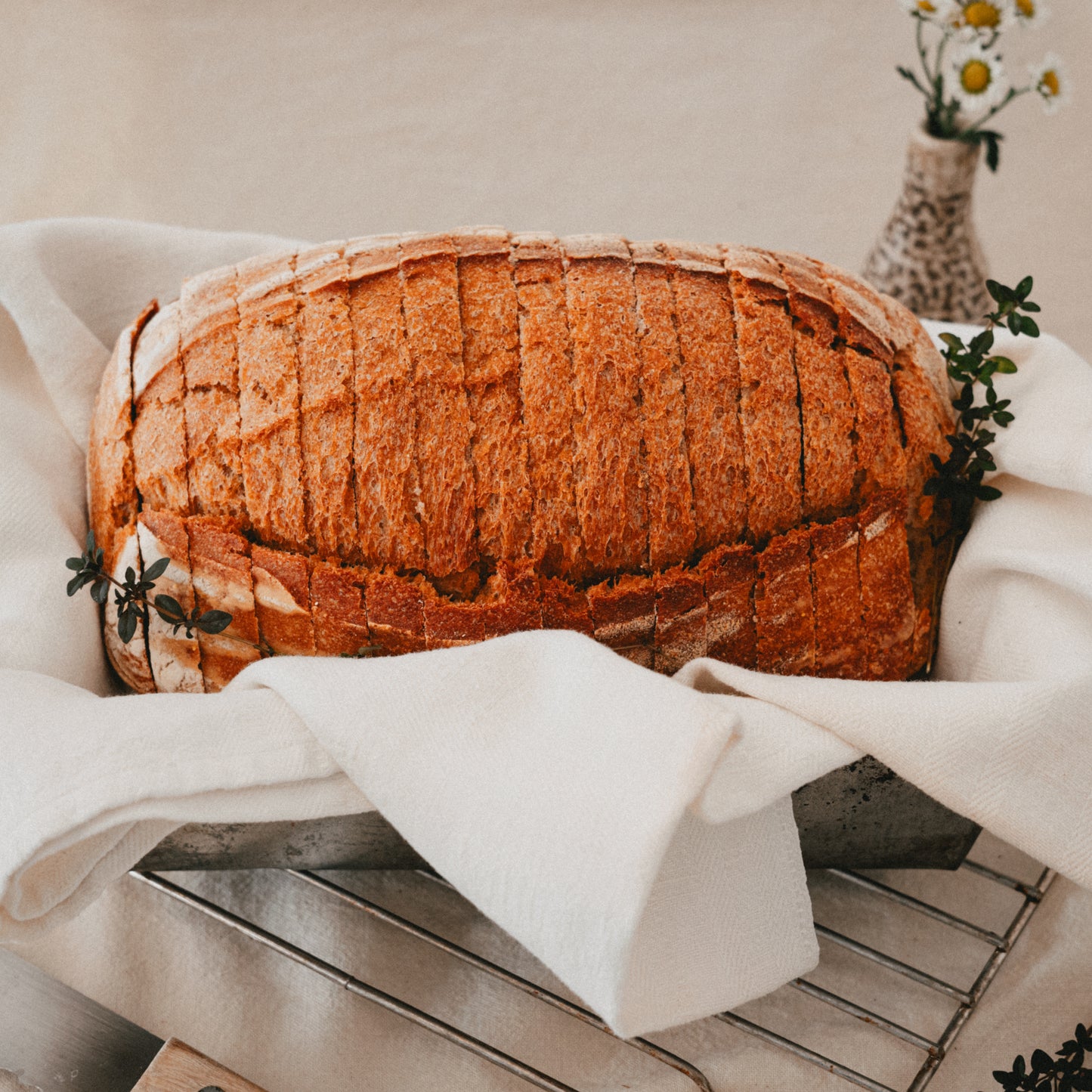 Natural Sourdough Sandwich Loaf