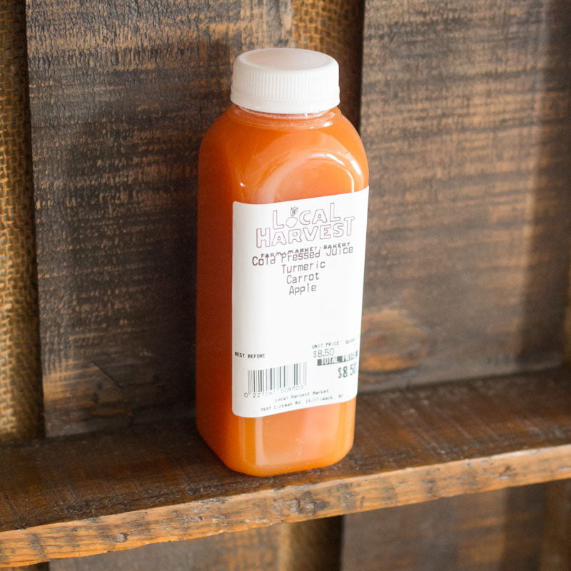 Turmeric Carrot Apple Cold-Pressed Juice